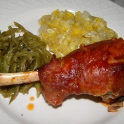 Easy Oven Roasted Barbecue Turkey Legs