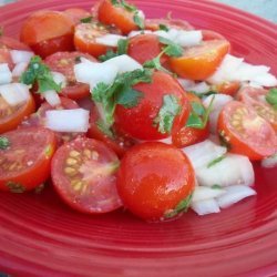 Tomato Salad with Ginger-Garlic Dressing