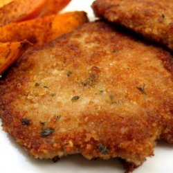 Pork With Parmesan Coating Schnitzel