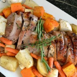 Pork Loin Roast with Roasted Root Vegetables