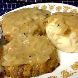 Turkey and Dressing Patties With Gravy