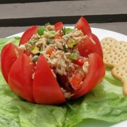 Mediterranean Tuna Stuffed Tomato