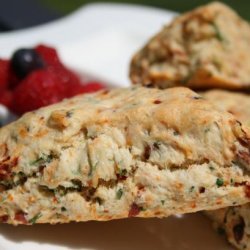 Sun-Dried Tomato, Basil and Black Pepper Scones