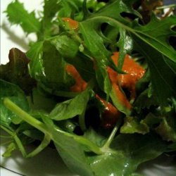 Mixed Greens with Tomato-Ginger Dressing