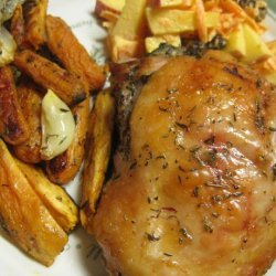 Roasted Cut up Chicken and Vegetables