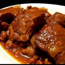 Spicy-Sweet Ribs and Beans Crock Pot