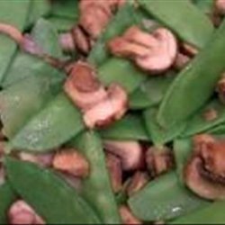 Snow Peas with Mushrooms