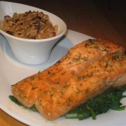 Uncle Bill's Salmon Marinated in Maple Syrup and Soy Sauce