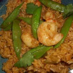 Ginger Shrimp and Pea Pod Stir Fry