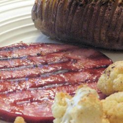 Ham Steak With Brown Sugar and Lime Glaze