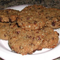 Peanut Butter and Chocolate Chunk Oat Cookies (No Flour)