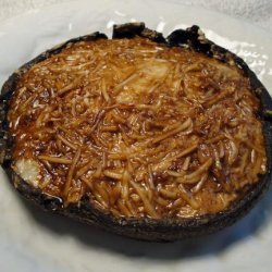 Cheese Stuffed Portobello Mushrooms With a Balsamic Glaze