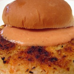 Potato Carrot Burger With Spiced Mayo