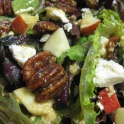 Feta Cheese, Apple, and Spiced Pecan Salad