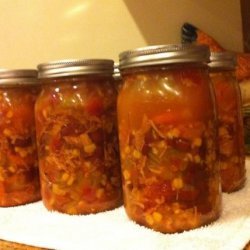 Chicken Mexican Soup ( for Canning )