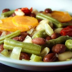 Mediterranean Style Beans and Vegetables (Crock Pot)