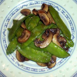 Pea Pods with Fresh Mushrooms