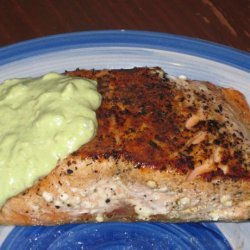 Salmon With Creamy Avocado Sauce