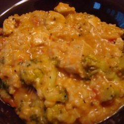 Cheddar Chicken and Rice Skillet