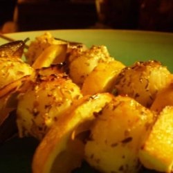 Greek Style Sea Scallops Brochettes