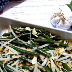 Parmesan-Garlic Butter Green Beans With Almonds