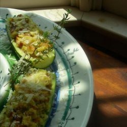 Simple Stuffed Zucchini or Squash