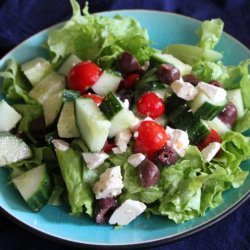 Quick Cucumber, Tomato and Feta Salad