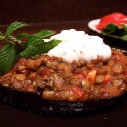 Hot Stuff! Cypriot Stuffed Aubergines and Minty Cumin Yoghurt