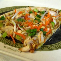 Spicy Thai Chicken Pizza With Peanut Sauce