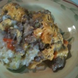 Ranch Sausage and Rice Casserole