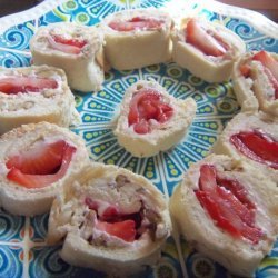 Strawberry & Cream Pinwheel Appetizers