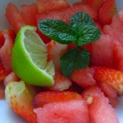 Watermelon Salad With Lime Dressing