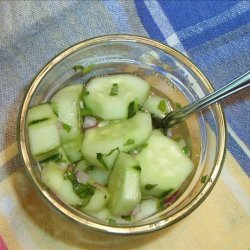 Sweet Spicy Cucumber Salad