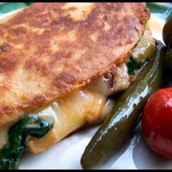 Spinach and Mushroom Quesadillas