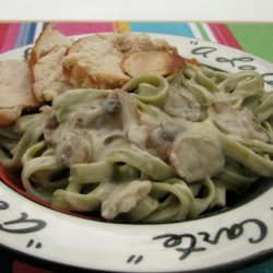 Mushroom Chicken Alfredo