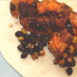 Black Bean and Sweet Potato Burritos (Slow Cooker)