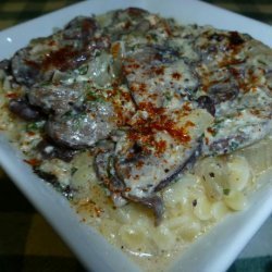 Blue Cheese and Mushroom Pasta