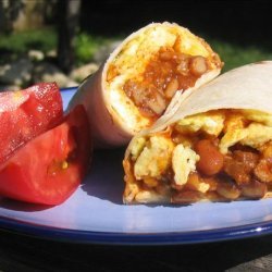 Chili Cheese Omelette Burritos