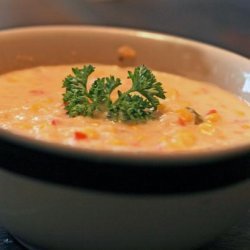 Healthier Corn and Crab Bisque