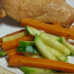 Honeyed Carrots and Zucchini Julienne