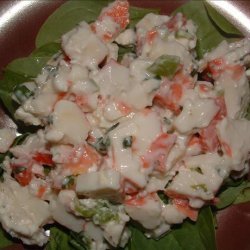 Imitation Crab Salad on Lettuce or in Wrap/Pita