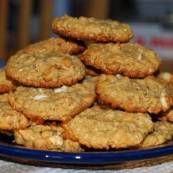 Five (Or Maybe Six) Ingredient Peanut Butter Oatmeal Cookies