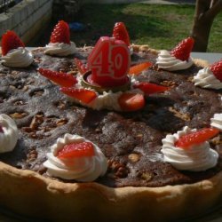 Fudge Walnut Pie