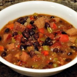 Black Bean and Smoked Sausage Soup