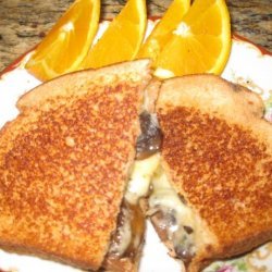 Mushroom and Pepper Cheese Toastie (Grilled Cheese Sandwich