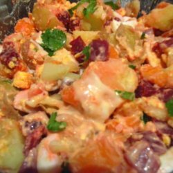 Pink Potato Salad