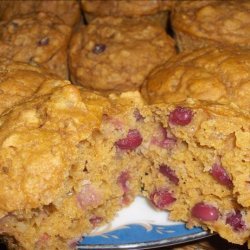 Healthy Pumpkin Pomegranate Muffins