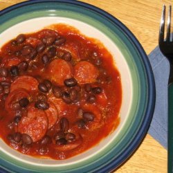 Black Beans and Kielbasa With Rice