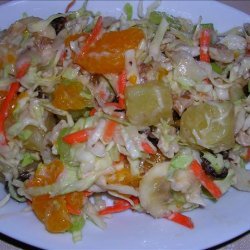 Tropical Fruit and Nut Coleslaw