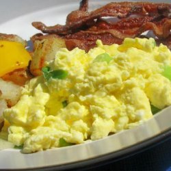 Green & White Scrambled Eggs - or Scrambled Eggs With Cream